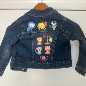 NWT custom made toddlers Jean jacket size 3T